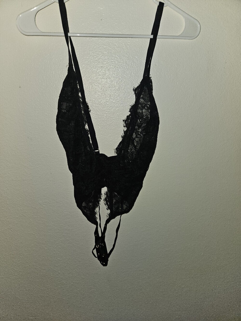Victoria Secret Womans Lacy Black Lingerie Size Xl